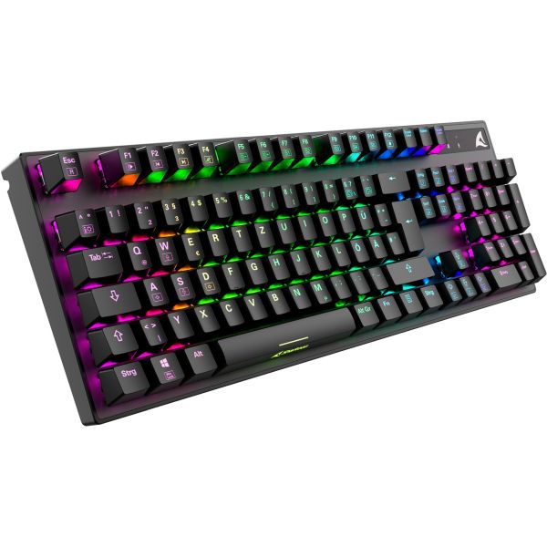 Sharkoon SKILLER SGK20 schwarz, DE-Layout Huano Red